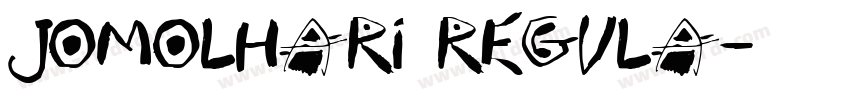 Jomolhari Regula字体转换